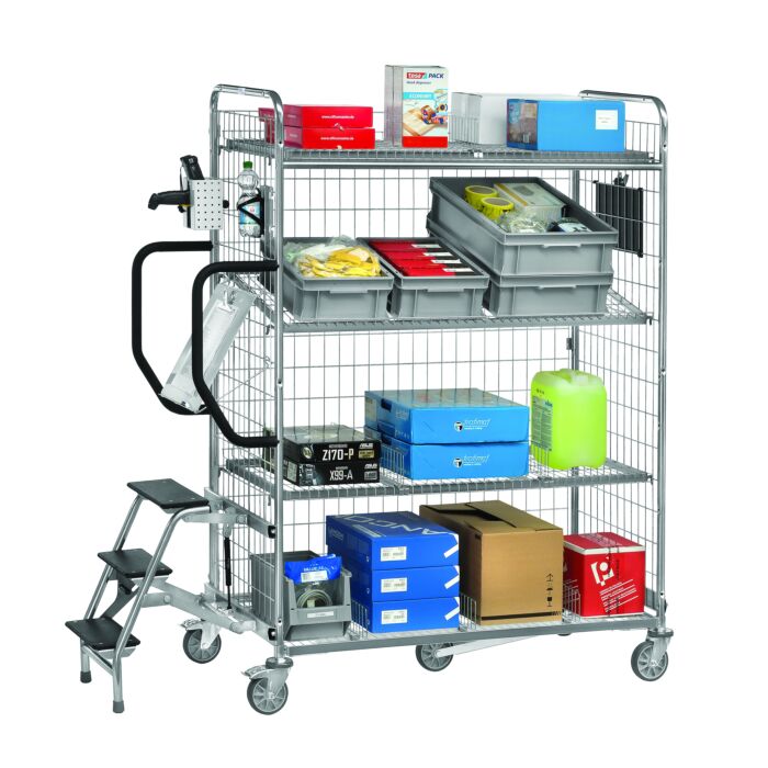 Chariot préparateur de commandes modulable