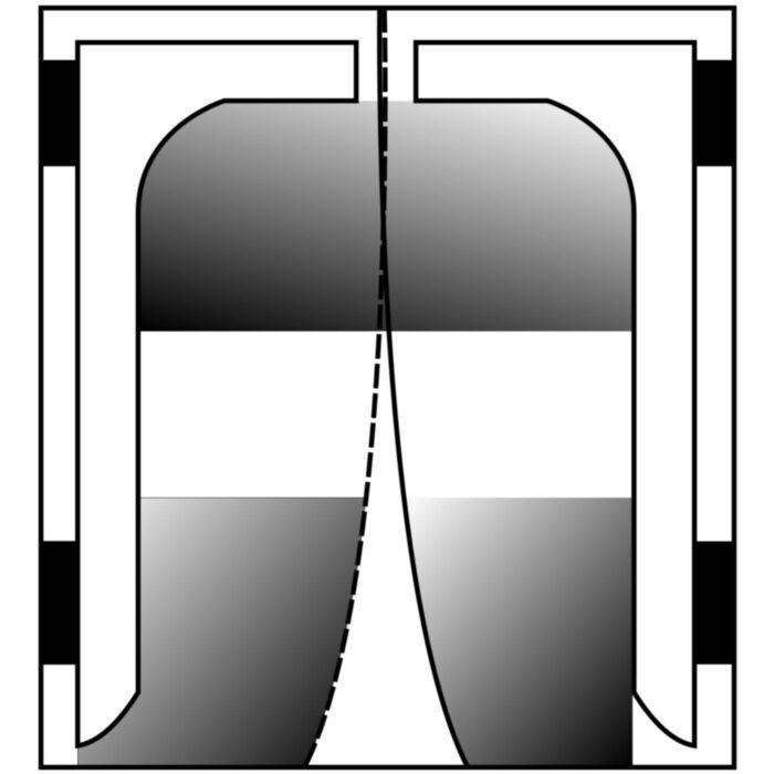 Porte souple automatique à vantaux
