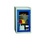 Armoire basse porte transparente