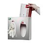 Support mural inox pour boîtes de gants